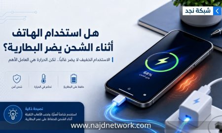 هل استخدام الهاتف أثناء الشحن يضر البطارية فعلاً؟