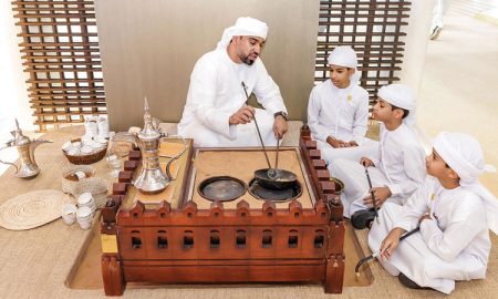 وصفة قهوة الشيخ زايد.. إرث المؤسس في معرض الصيد والفروسية