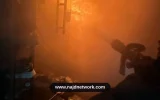 تعزيزات جديدة لإخماد حريق مصنع كرتون في العبور