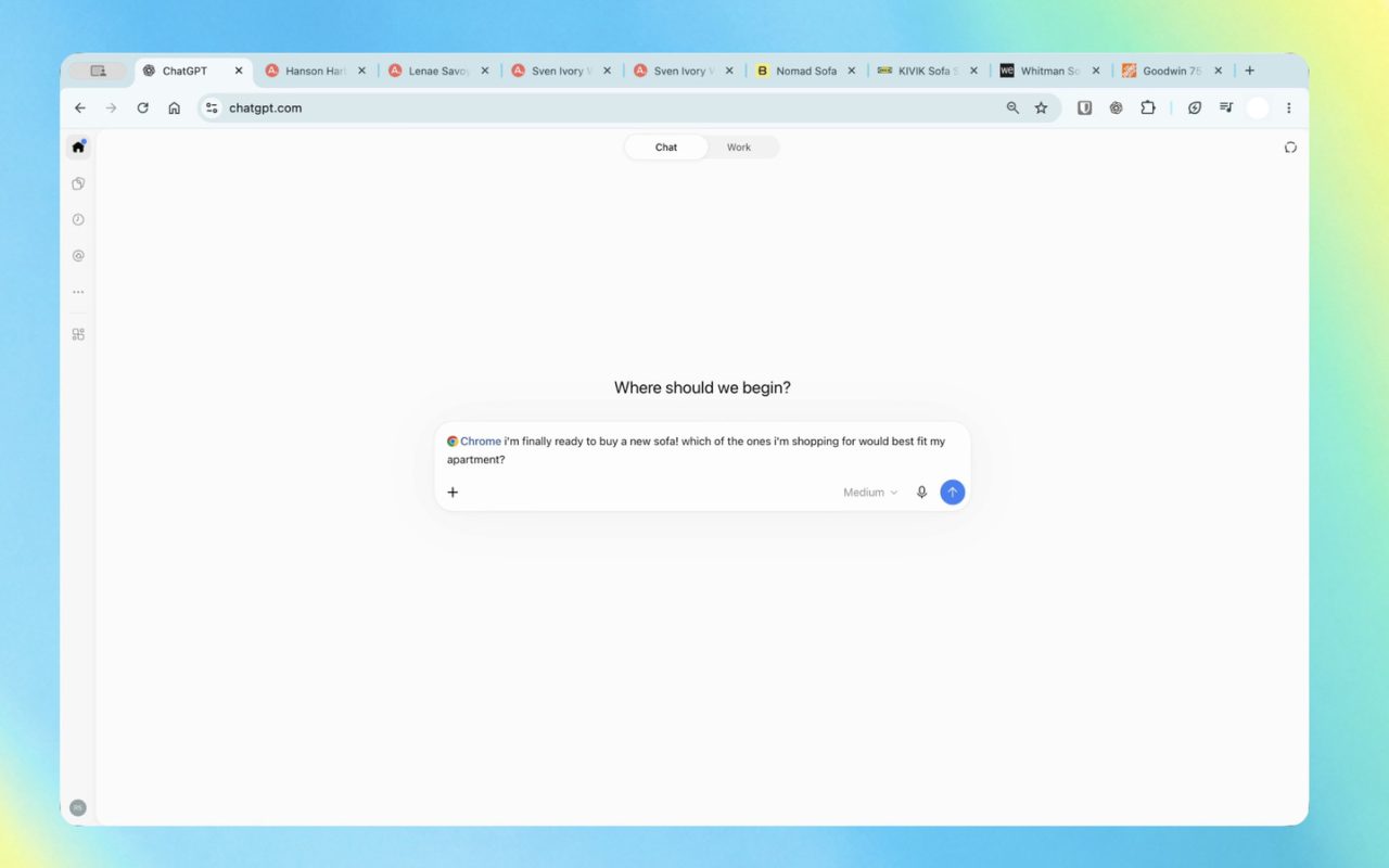 ChatGPT يقرأ تبويباتك المفتوحة: تحديث إضافة كروم يوسّع صلاحيات المساعد